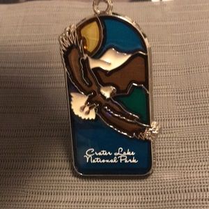 Souvenir Ornament Crater Lake National Park Soaring Eagle Mountains Suncatcher